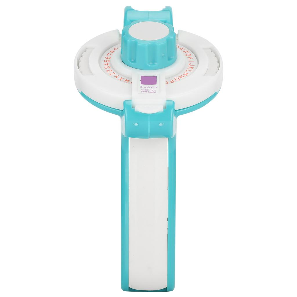 Label Maker Typewriter with Embossing Tape Manual Projects Supplies Light Blue E-202