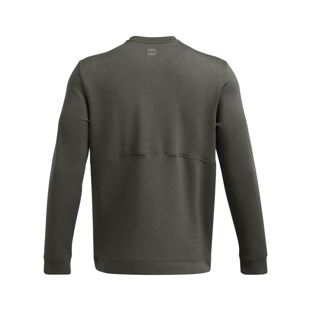 Under Armour Мужской свитшот UA Meridian с круглым вырезом, однотонный, повседневный, с длинным рукавом, цвет океанско-зеленый, 1379667-390