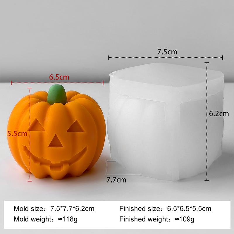 Хэллоуин Дьявол Тыква Силиконовая Форма для Свечей Ручной Работы Аромагипс Смола Декор Форма Принадлежности для Изготовления Свечей из Соевого Воска