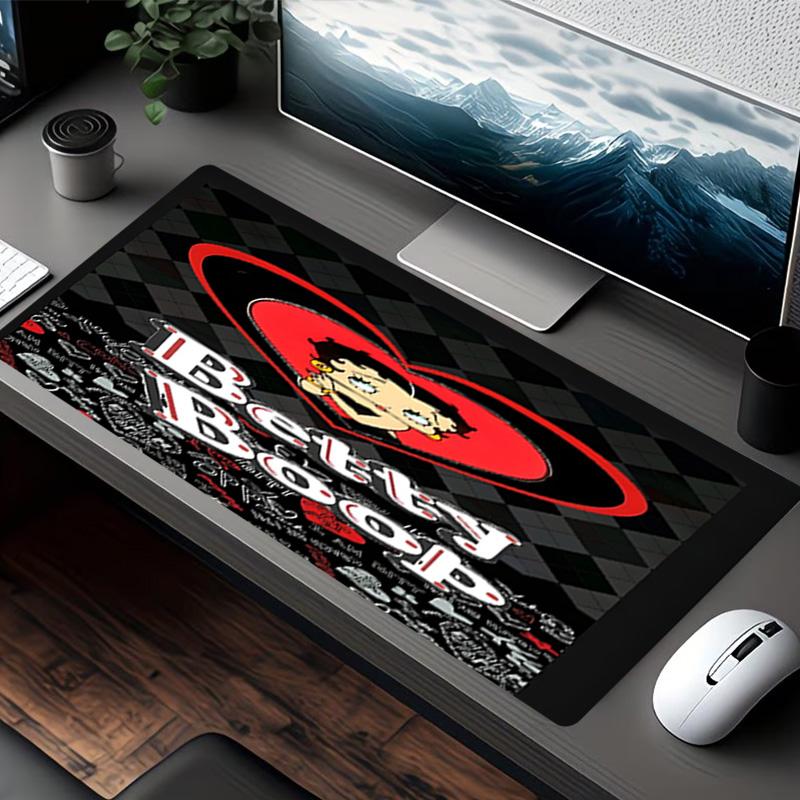 Betty Boop Print Mouse Pad, for Keyboard Pad Laptop PC Mat for Office Home Use, Desk Decor, Perfect Birthday Gift for Gamers