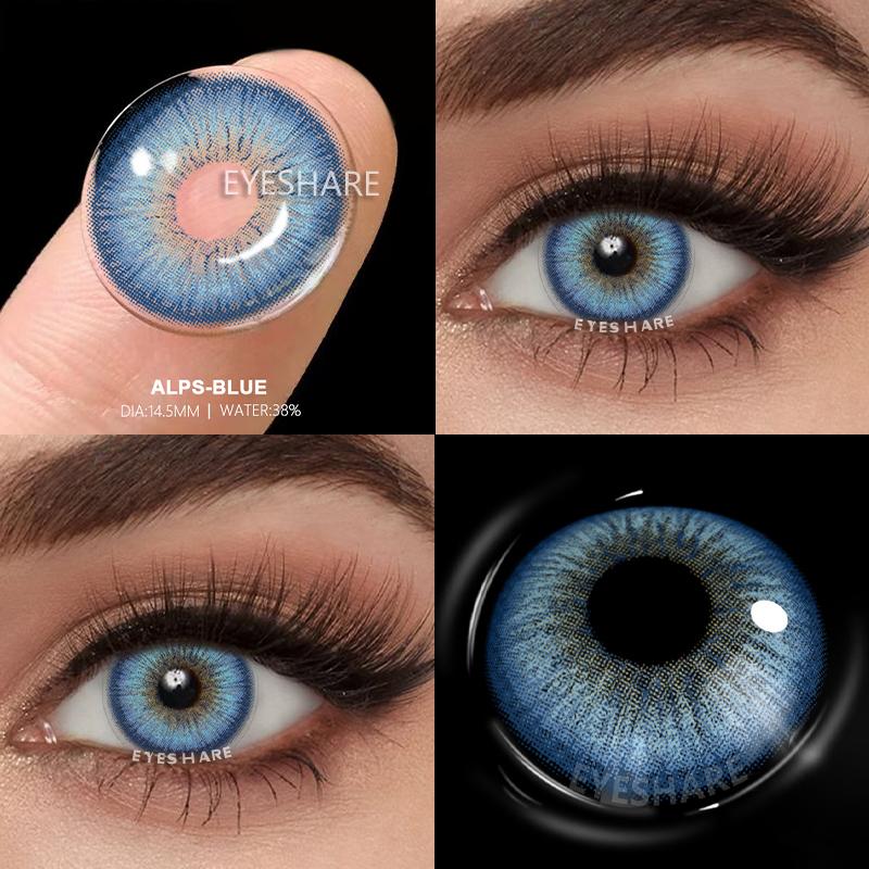 Eyeshare Новые контактные цветные контактные линзы для глаз 1 пара зеленые контактные линзы голубые линзы для глаз ежегодный макияж серые линзы для зрачков