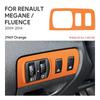 Для Renault Fluence Megane 3 RS 2009 2010 2011 2012 2013 2014 2015 Верхняя отделка из замши LHD RHD Наклейка Кнопка фар автомобиля