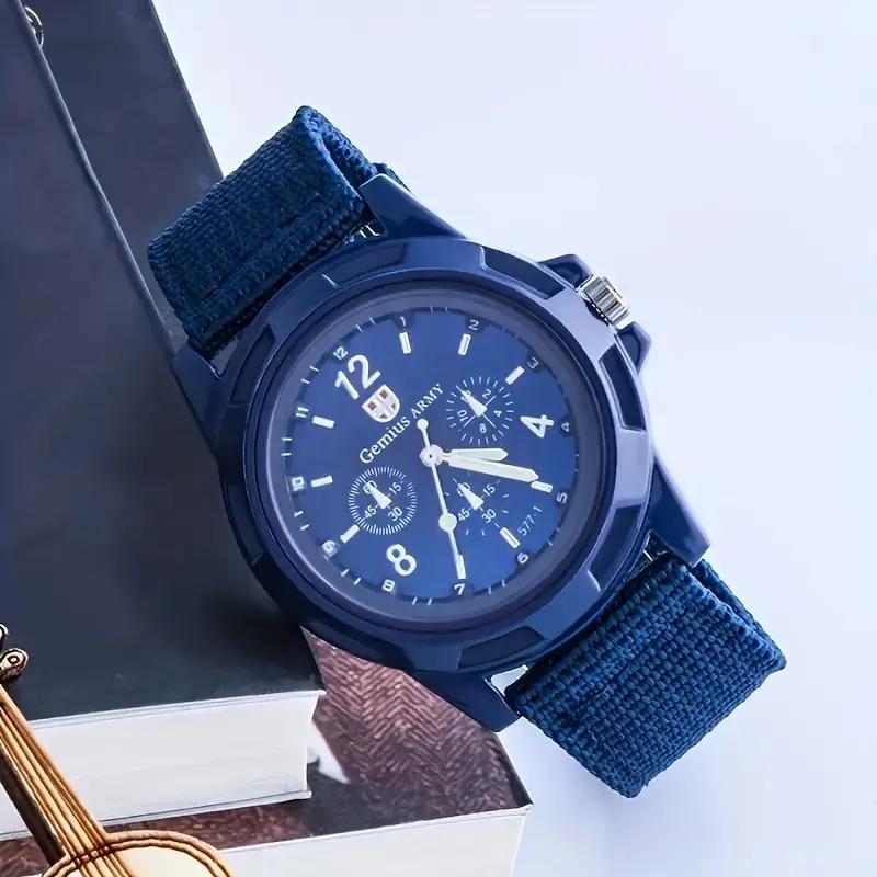 Популярные мужские часы с нейлоновым тканым ремешком, спортивные военные часы, идеальный выбор для подарков