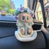 Для кук Labubu в машину, Безопасное сиденье 15-17 см, Мультяшная модель стула, Автомобильное сиденье, Декор для выхода кондиционера, Стайлинг салона кукольной машины, Подарки на день рождения