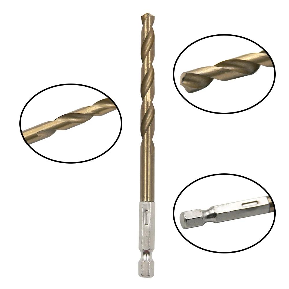 13pcs drilling tool 1.5-6.5mm electric drill screwdriver drill reaming hexagonal shank titanium torsion drill