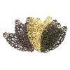 Copper Bronze Gold Color Connector Flower Pattern Filigree Wraps Alloy Embellishments Craft Jewelry DIY Findings 80x35mm