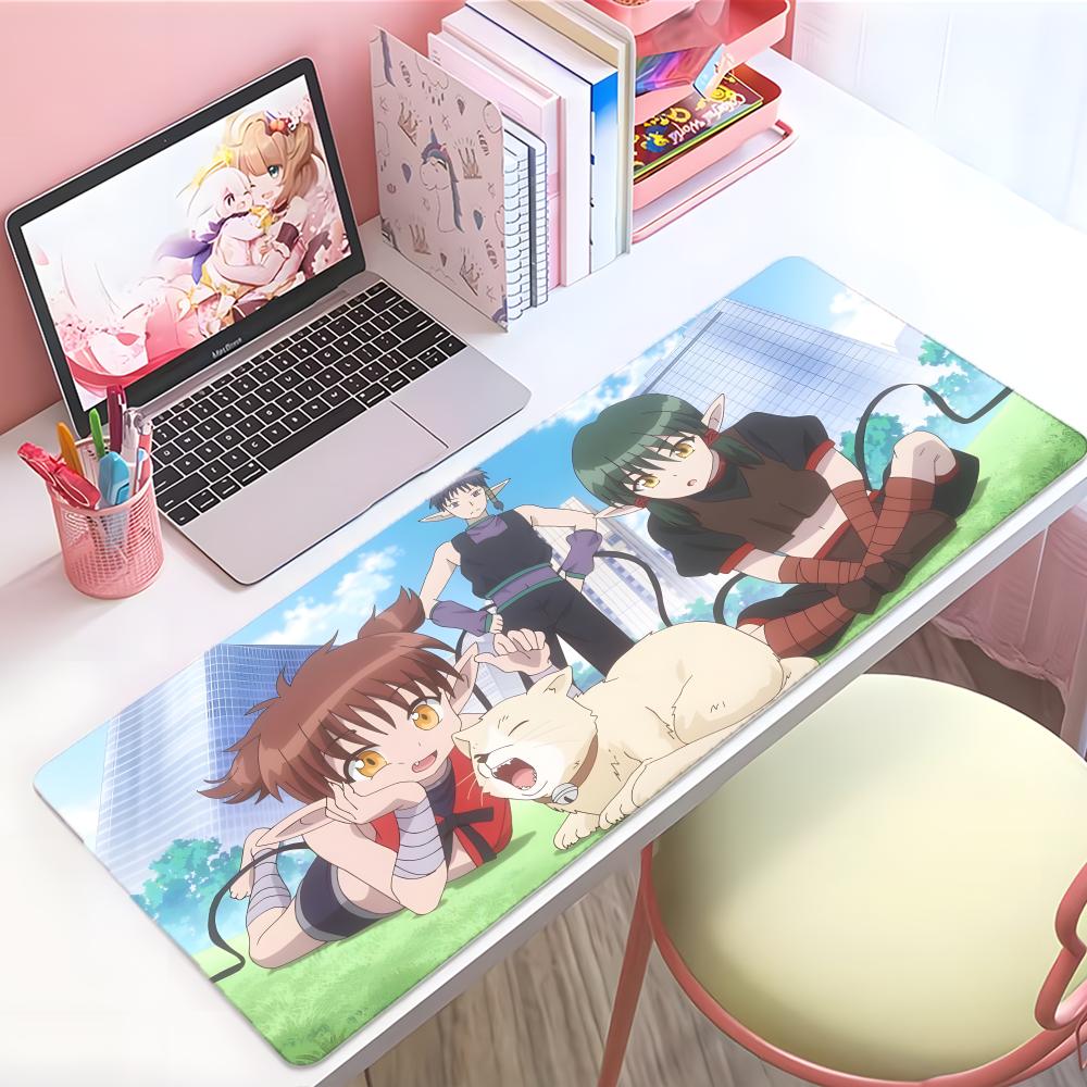 Cute Magical Anime TTokyo Mew Mew Mouse Pad Large Thick Desk Pad Stitched Edges Gaming Mouse Mat For Pc