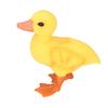 Small Duck Toy Cute Vivid Colors Lifelike Appearance Fadeless Durable Plastic Cement Yellow Duck