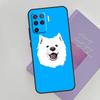 Cartoon Samoyed Dog Phone Case For Oppo A96 A76 A16 A74 A53 A54 A94 A15 A17 A52 A72 A57S A58 A78 A98 A79 Cover