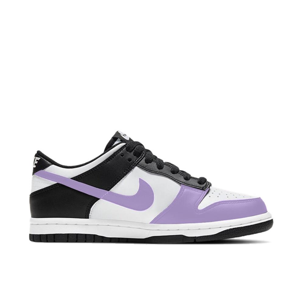 Nike Кроссовки Dunk SB Кожаные Устойчивые к истиранию Низкие Скейтбордические Унисекс Черно-белые DD1391-100(Команда641-)