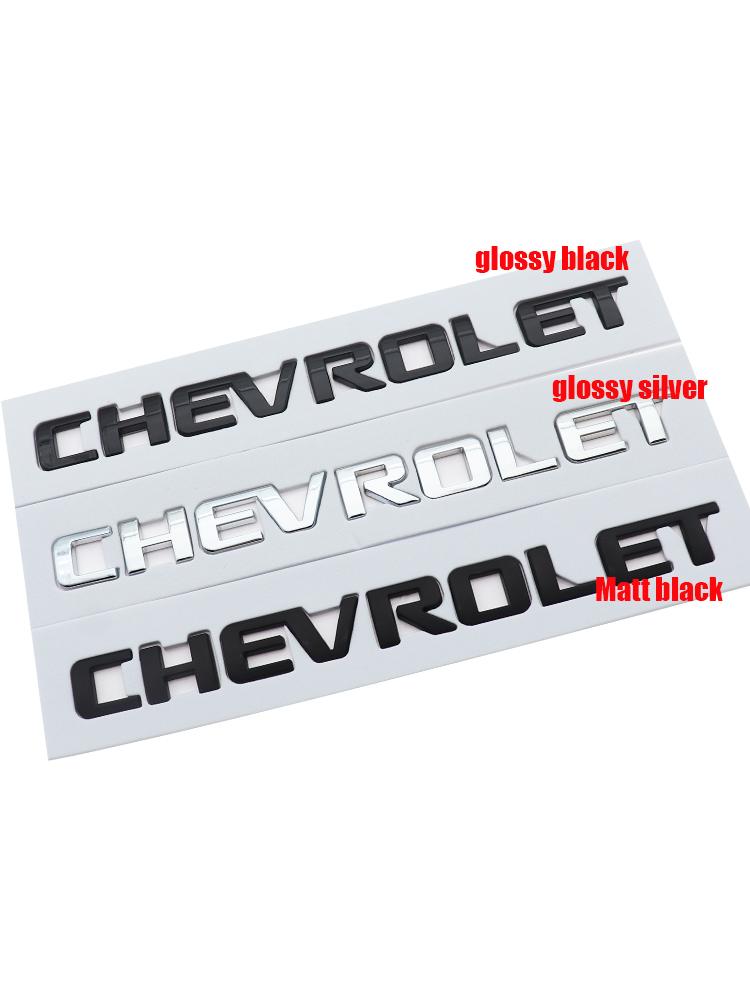 1 шт. Chevrolet ABS Наклейка с логотипом букв на заднюю часть автомобиля Наклейка на задний бампер, дверь багажника, багажник, задний значок автомобиля, стайлинг, аксессуары