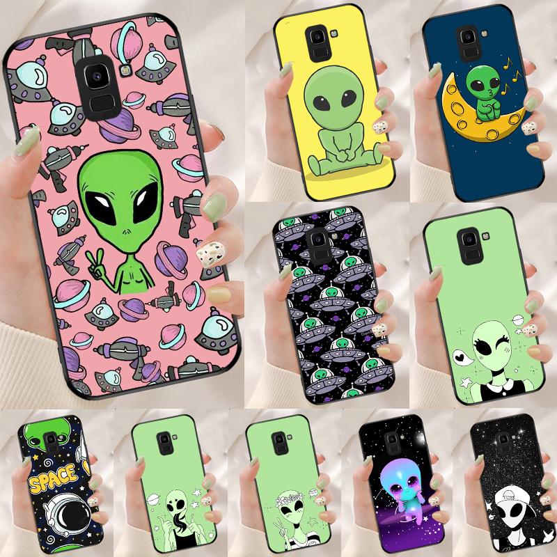 Эстетичный Милый Мультяшный Инопланетянин Для Samsung Galaxy M14 M34 M54 M20 M06 M16 M12 M13 M15 M35 M55 M33 M53 M21 M31 M32 M52 Чехол