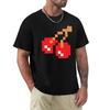 8Bit Cherry Футболка синий замок Одежда Смешная футболка мужские белые футболки