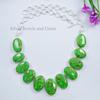 Green Copper Turquoise Necklace , Multi Stone Cluster Necklace, 925 Sterling Silver Necklace, Designer Necklace, Wedding Necklace