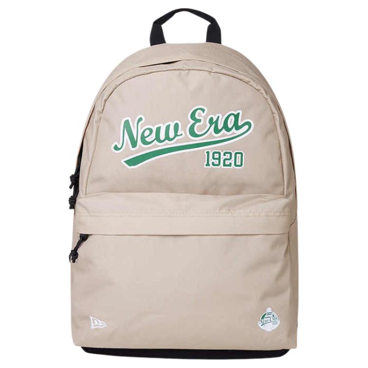 New Era Logo Print Fabric Backpack Unisex backpack Black Khaki 14529030