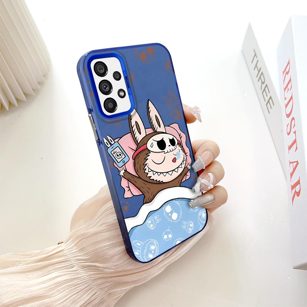 Окрашенный узор, цветной серебристый, двухсторонний, жесткий, противоударный чехол для телефона Samsung