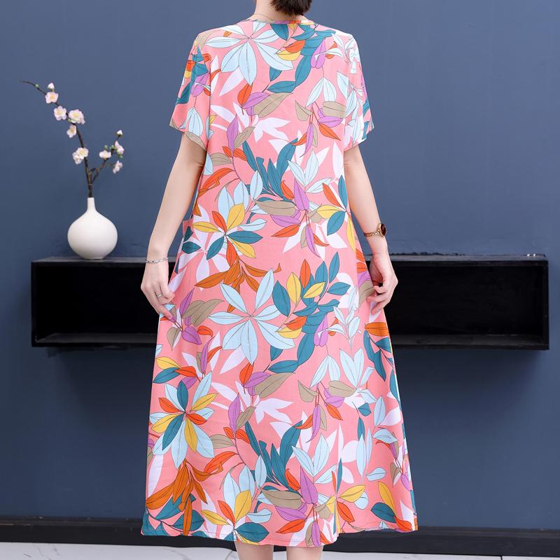 Винтажное длинное платье для женщин, элегантные летние платья с коротким рукавом