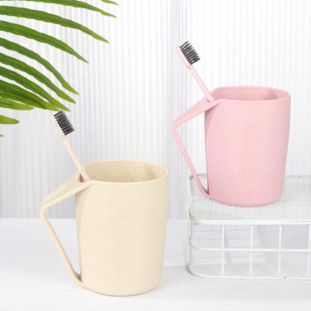 Экологичная стакан-зубная щетка с ручкой, кружка-стакан, стаканы из пшеничной соломы, стакан для ополаскивателя рта, пластиковый стакан