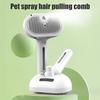 Паровая щетка для кошек, перезаряжаемая расческа-спрей для удаления шерсти с резервуаром для воды и кнопкой спуска, паровая щетка для ухода за домашними животными для кошек и собак