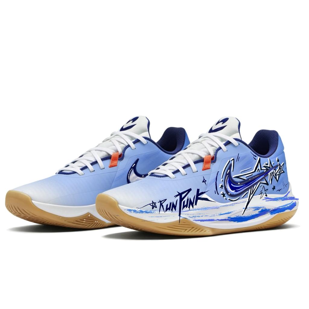 Nike Precision 6 Звезда за звездой Влагоотводящие Устойчивые к истиранию Дышащие Нескользящие Низкие Баскетбольные кроссовки HV1796-141(Команда861-)