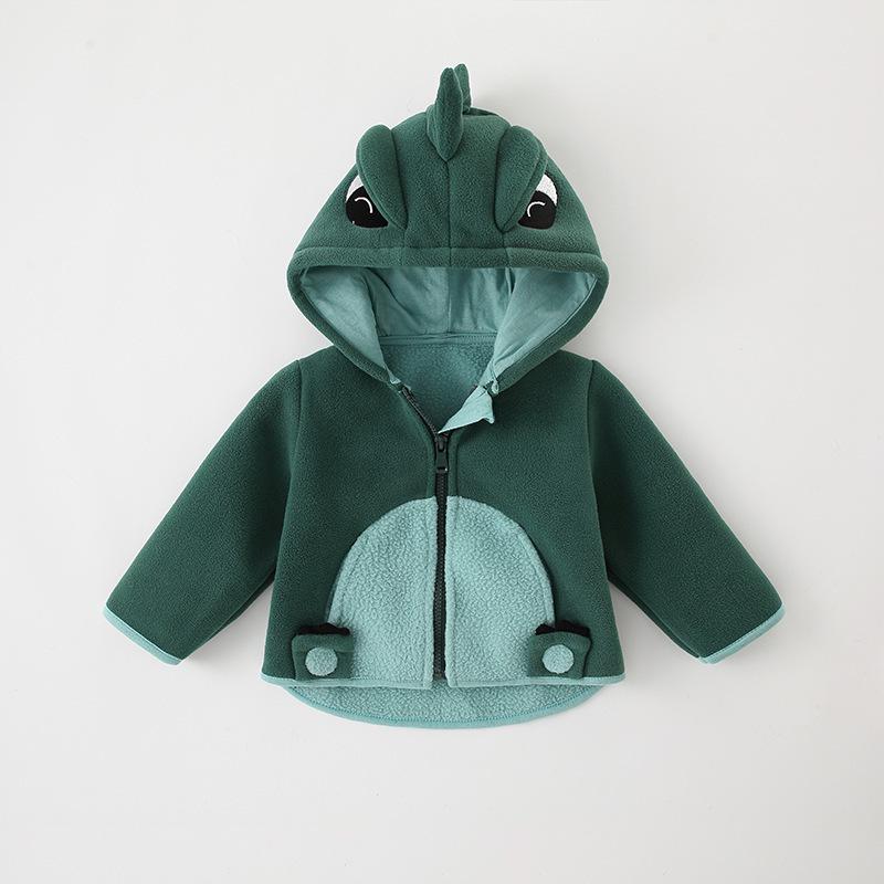 Fleece Jackets for Girls and Boys, Autumn/Winter Kids' and Babies' Hooded Tops, Baby Clothing, Cross-Border.