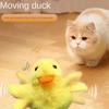 Машущая крыльями утка, игрушки для кошек, интерактивные электрические игрушки-птицы, моющаяся плюшевая игрушка для кошек, датчик вибрации, игрушка для игры кошек