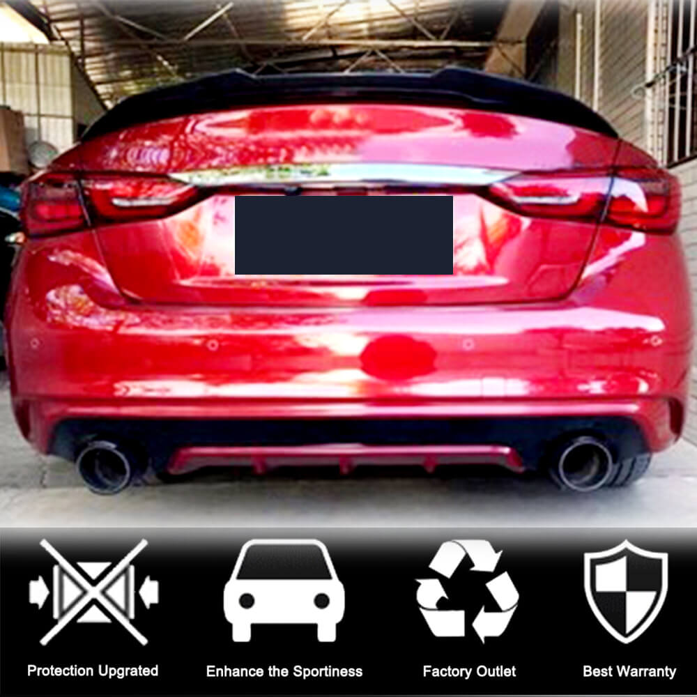 Спойлер V5 (для Q50, Карбон) для Infiniti Q50/Q60 2013-2024 гг