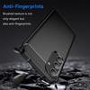 Coque pour Samsung Galaxy A55 5G - Noir - 2 Verres Trempés - Protection Fibre de Carbone - Résistant aux Chutes