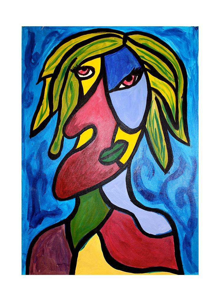 Классическое произведение искусства Пикассо, абстрактные женские постеры, холст, живопись, граффити, настенное искусство для современной гостиной, домашний декор, Куадрос