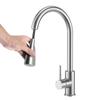 Bathroom 304 Stainless Steel Pull-out Washing Basin Water Tap Household Kitchen Dual Mode Sink Faucet