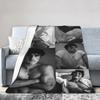 Jacob Elordi Actor Photo Collage Soft Warm Blankets Office Plush Throw Blanket Home Decor Flannel Bedspread Sofa Bed Cover