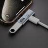 Адаптер 2-в-1 Type C - USB, портативный быстрозарядный мини-OTG-конвертер, конвертер передачи данных 10 Гбит/с для планшета iPhone 15