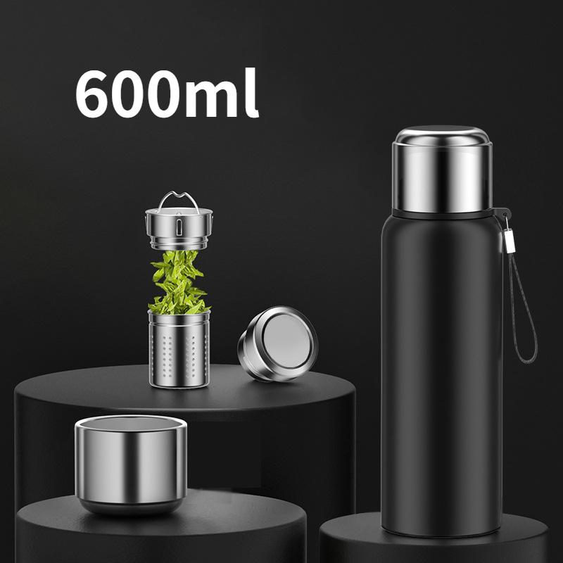 Интеллектуальная цельностальная изоляционная чашка из нержавеющей стали 316, оптовая продажа, чашка для разделения чая, портативный чайник для занятий спортом на открытом воздухе