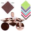 30*30cm Kids Carpet Foam Puzzle Mat EVA Long Fluff Baby Eco Floor 9 Colors