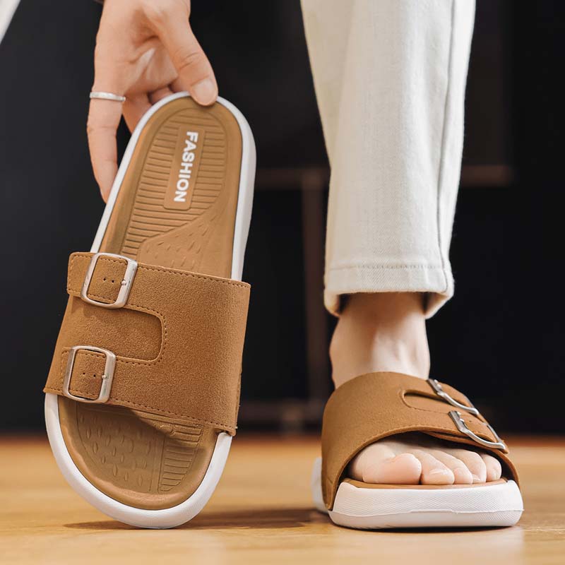 Summer Men's Beach Slippers Non-Slip Casual Slippers For Indoor Outdoor Men Water Shoes Sandals