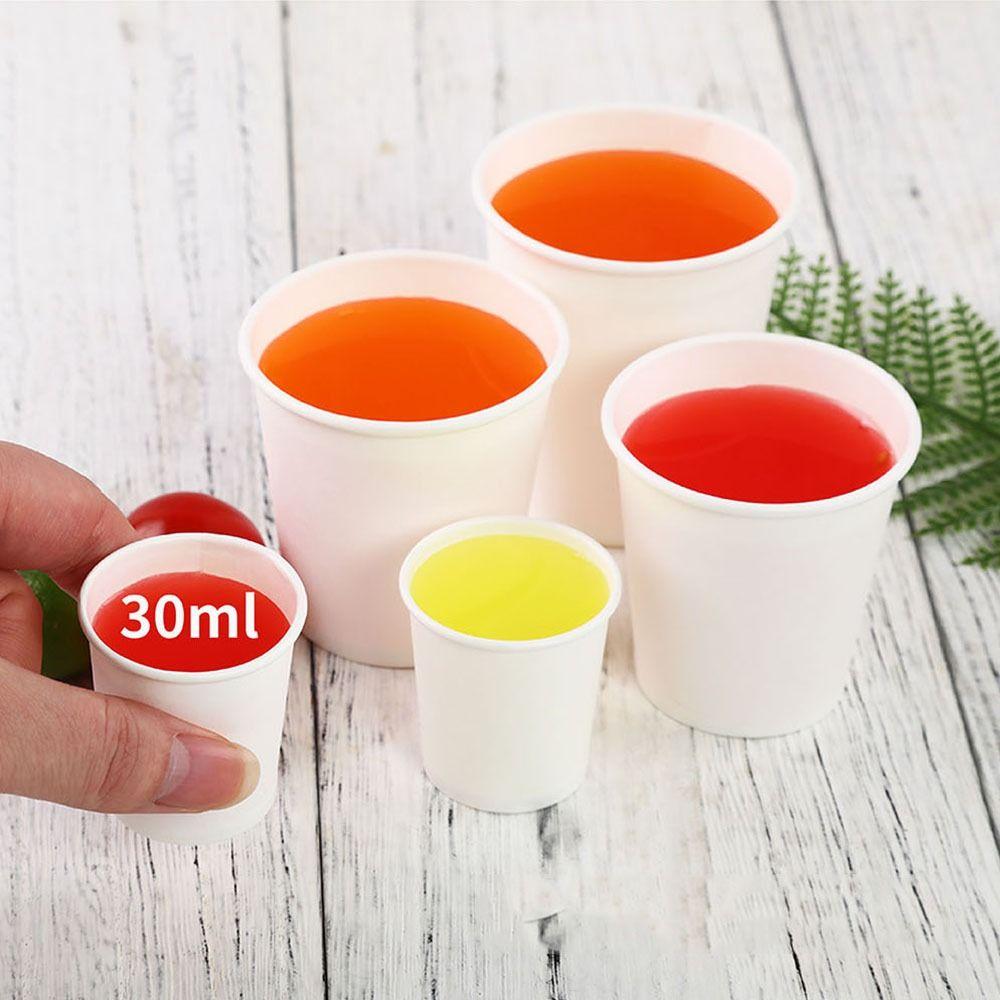 200Pcs 30/60/120/200ml Disposable Paper Cup Multisize Paper Coffee Cup Wedding Reception