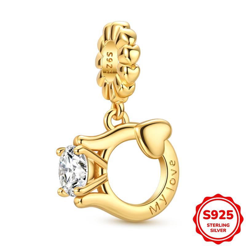 Новинка Элементы 18K Позолоченная Подвеска Шарм Бусины Подходит для Браслета 3 мм Ожерелья Для Женщин Ювелирные Изделия DIY Изготовление Подарки