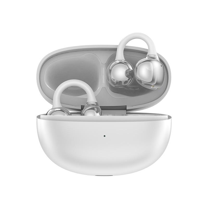 S6 Ultra Clip-On Bluetooth Earbuds: Non-In-Ear Design, Long Battery Life, Compatible with Huawei Devices