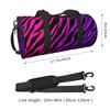 Zebra Stripe Print Travel Duffel Bags Unisex Portable Foldable Waterproof Carry on Luggage Bag Lightweight Yoga Gym Sports Bag