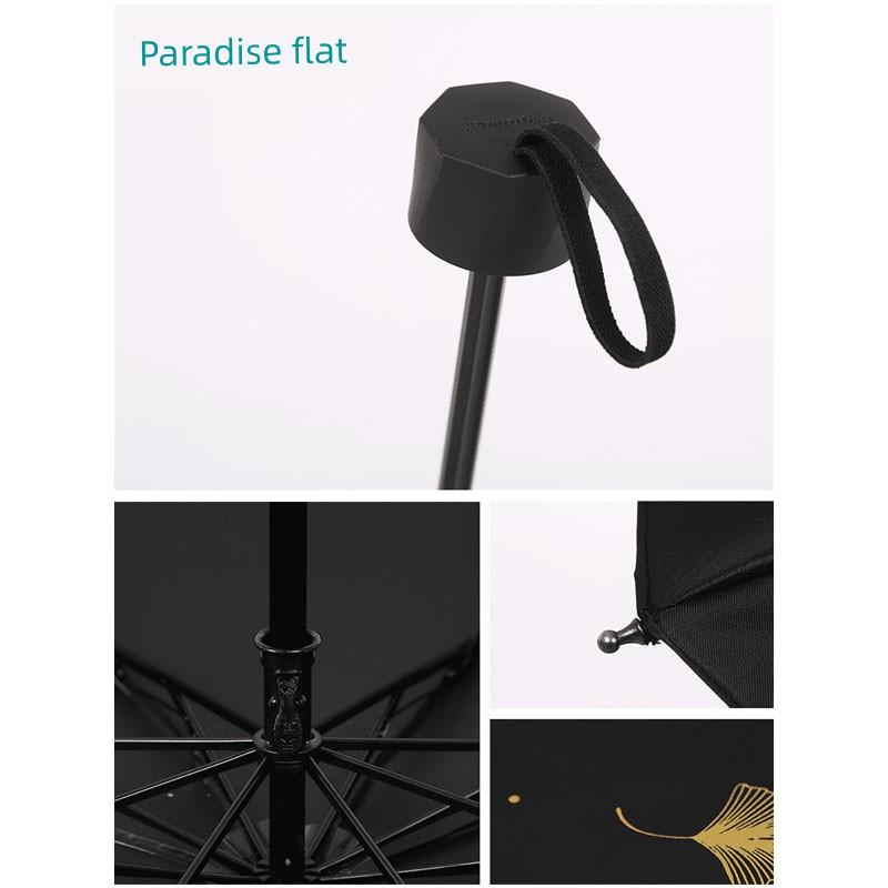 Paradise Umbrella Black Glue UV Protection Sun Umbrella Sun Protection Umbrella Women Light Small Folding Pencil Sun Umbrella Convenient