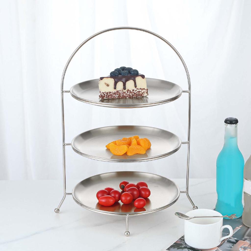 Cake Stand Rack Snack Display Metal Tiered Candy Display Fruit Candy Display for Event Birthday Festival Table Anniversary