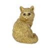 Ubia Metal Pet British Shorthair Gold Doll Figurine Animal Garden Decoration Cat 4x3.5x5cm H24012-J12