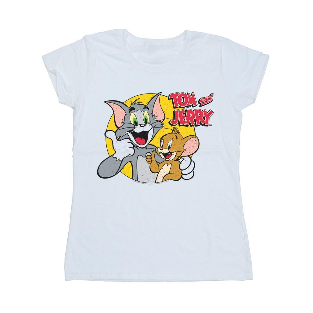 Tom And Jerry Womens/Ladies Thumbs Up Cotton T-Shirt