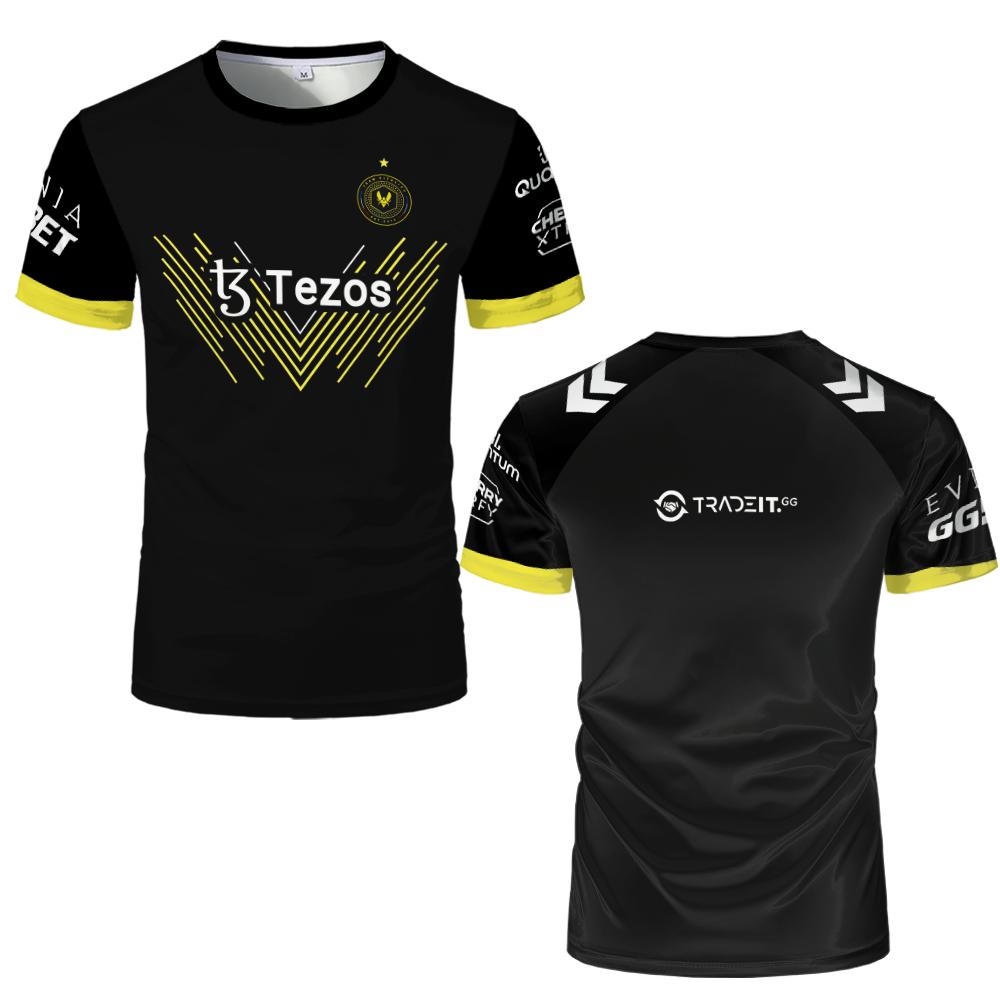 2025 Новая Жизненная Сила Киберспортивный Клуб Поддержка Джерси CSGO LOL COD Игровая Форма Мужские Футболки Спортивные Соревнования Тренировочные Дышащие Топы