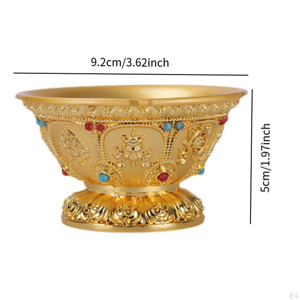 Sacred Tibetan Water Offering Vessel for Home Decor