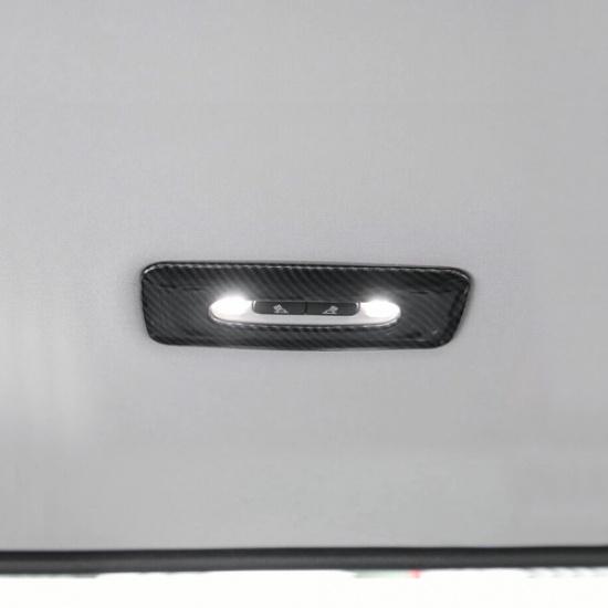 Накладка крышки плафона заднего фонаря для чтения на крыше автомобиля для Toyota Tundra 22-25, углеволокно