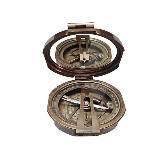 Brunton Compass with Wooden Box Brass Geological Survey Compass Engraved Royal Navy 1920 Personalized Gift Nautical Decor
