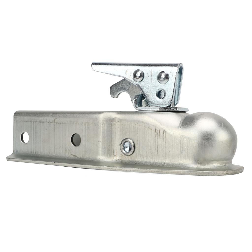 Trailer Tongue Coupler 2in Ball Head 63mm Channel Width 3500lbs Load Capacity Rust Proof for Caravan RV