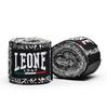 LEONE 1947 Boxing Hand Standard Maori Wraps, Stretchable, Hook-and-Loop Closure, Size, 3.5m, Style, Black/White, AB705/35MOR (Authentic)