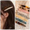 1PC Acetate Hair Side Clip Oval Geometric Bangs Hairpin Women Girls Simple Elegant Duckbill Clip Barrettes Hair Styling Accessories